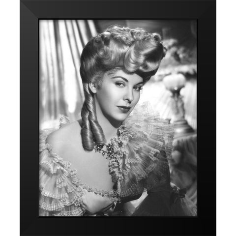 Andrea King, My Wild Irish Rose Black Modern Wood Framed Art Print by Vintage Hollywood Archive