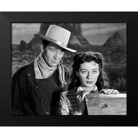 Angel and the Badman, 1947 Black Modern Wood Framed Art Print by Vintage Hollywood Archive