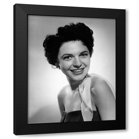 Anne Bancroft 1952 Black Modern Wood Framed Art Print by Vintage Hollywood Archive