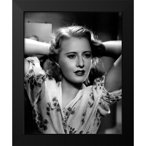 Annex, Stanwyck, Barbara, Stella Dallas Black Modern Wood Framed Art Print by Vintage Hollywood Archive