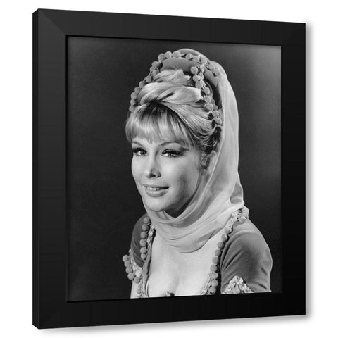 Barbara Eden as Jeannie, 1966 Black Modern Wood Framed Art Print with Double Matting by Vintage Hollywood Archive
