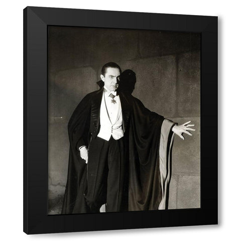 Bela Lugosi as Dracula, 1931 Black Modern Wood Framed Art Print by Vintage Hollywood Archive
