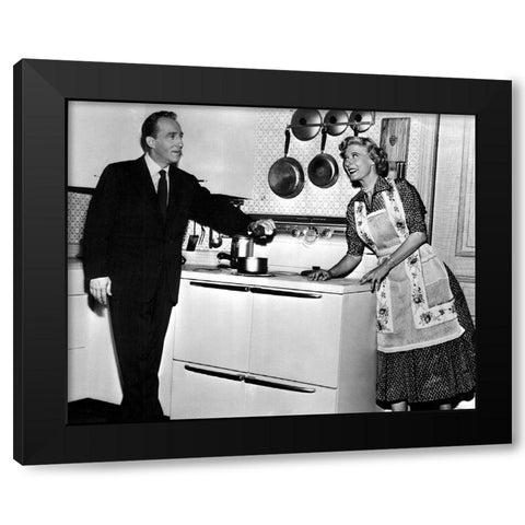 Bing Crosby, Joan Davis, I Married Joan, 1953 Black Modern Wood Framed Art Print with Double Matting by Vintage Hollywood Archive