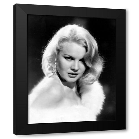 Carroll Baker Black Modern Wood Framed Art Print with Double Matting by Vintage Hollywood Archive