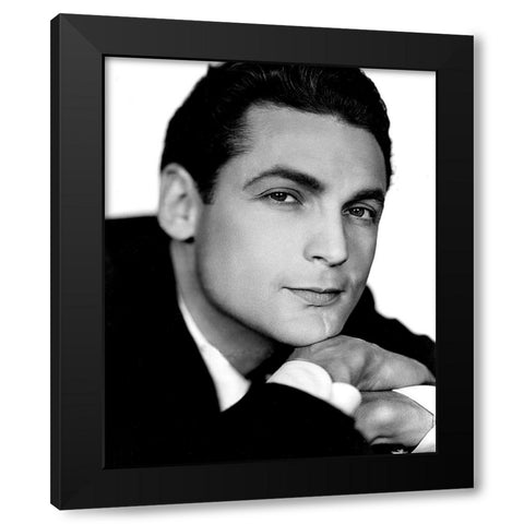 Charles Farrell Black Modern Wood Framed Art Print with Double Matting by Vintage Hollywood Archive