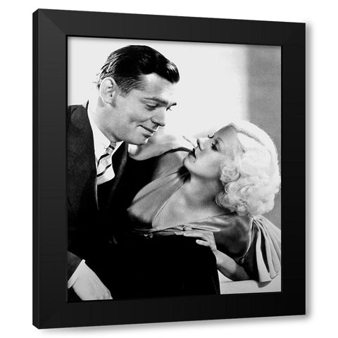 Clark Gable, Jean Harlow, Hold Your Man, 1933 Black Modern Wood Framed Art Print with Double Matting by Vintage Hollywood Archive