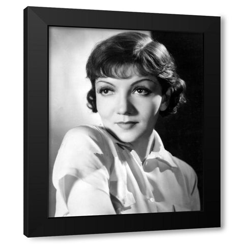 Claudette Colbert, 1931 Black Modern Wood Framed Art Print with Double Matting by Vintage Hollywood Archive