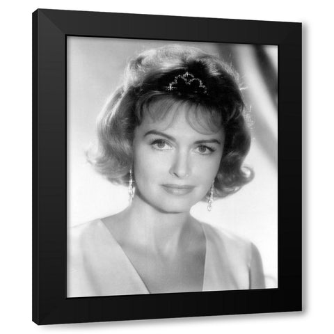 Donna Reed Black Modern Wood Framed Art Print by Vintage Hollywood Archive