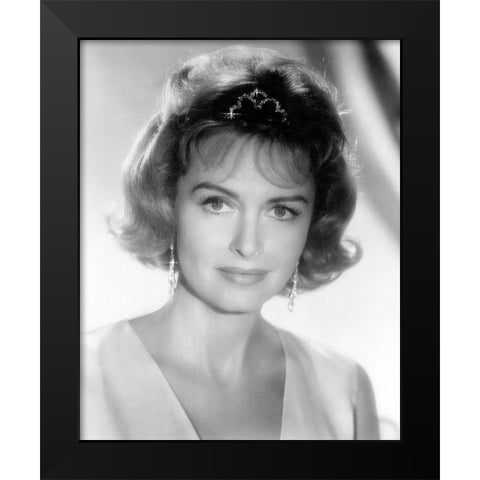 Donna Reed Black Modern Wood Framed Art Print by Vintage Hollywood Archive