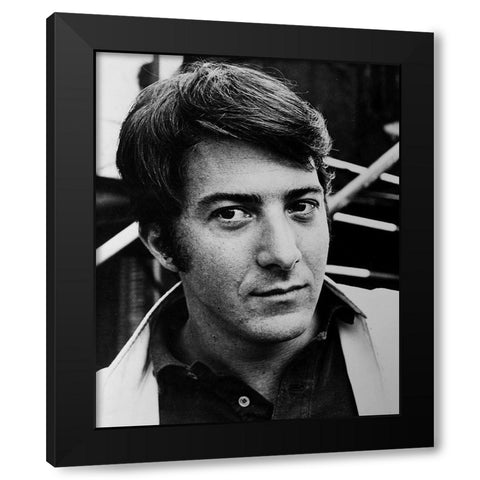 Dustin Hoffman, 1968 Black Modern Wood Framed Art Print with Double Matting by Vintage Hollywood Archive