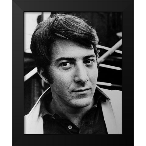 Dustin Hoffman, 1968 Black Modern Wood Framed Art Print by Vintage Hollywood Archive