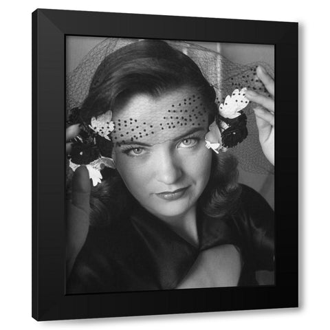 Ella Raines, Life magazine, 1944 Black Modern Wood Framed Art Print with Double Matting by Vintage Hollywood Archive
