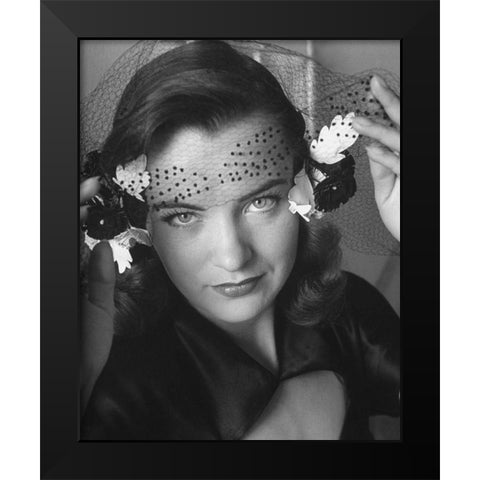 Ella Raines, Life magazine, 1944 Black Modern Wood Framed Art Print by Vintage Hollywood Archive