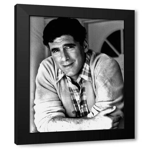 Elliot Gould, 1986 Black Modern Wood Framed Art Print by Vintage Hollywood Archive