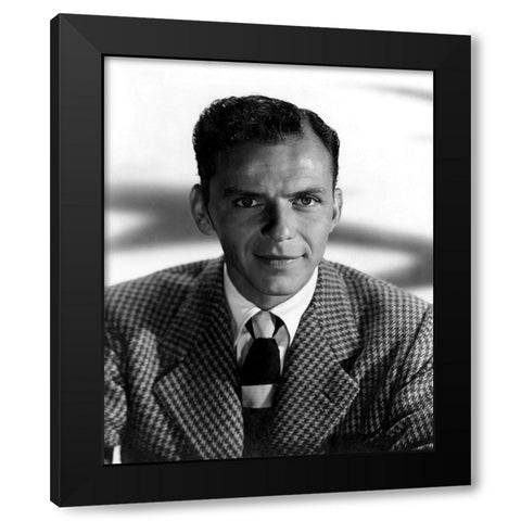 Frank Sinatra, 1942 I Black Modern Wood Framed Art Print by Vintage Hollywood Archive