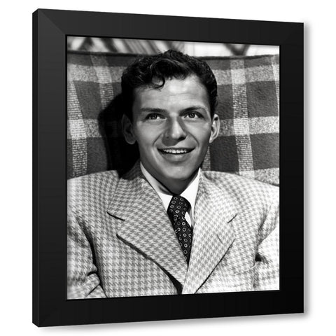 Frank Sinatra, 1946 Black Modern Wood Framed Art Print with Double Matting by Vintage Hollywood Archive