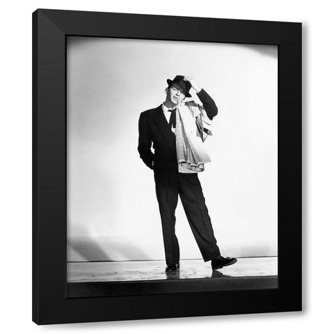Frank Sinatra, 1957 I Black Modern Wood Framed Art Print with Double Matting by Vintage Hollywood Archive