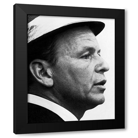 Frank Sinatra, 1964 Black Modern Wood Framed Art Print with Double Matting by Vintage Hollywood Archive