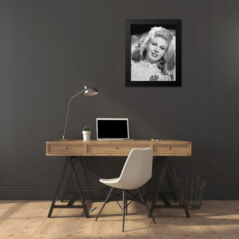 Ginger Rogers, Tender Comrade, 1943 Black Modern Wood Framed Art Print by Vintage Hollywood Archive