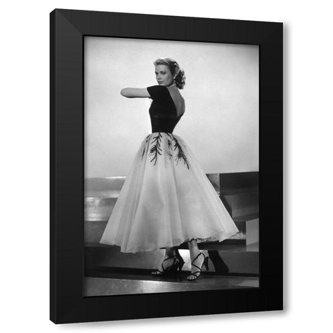Grace Kelly, Rear Window, 1954 I Black Modern Wood Framed Art Print by Vintage Hollywood Archive