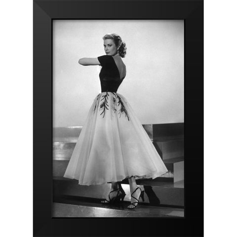 Grace Kelly, Rear Window, 1954 I Black Modern Wood Framed Art Print by Vintage Hollywood Archive