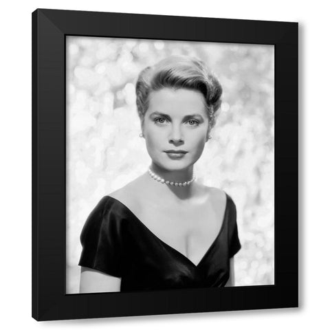 Grace Kelly, 1955 Black Modern Wood Framed Art Print by Vintage Hollywood Archive