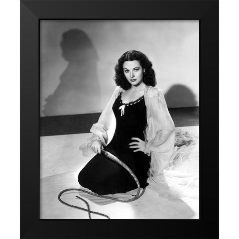Hedy Lamarr, The Strange Woman, 1946 Black Modern Wood Framed Art Print by Vintage Hollywood Archive