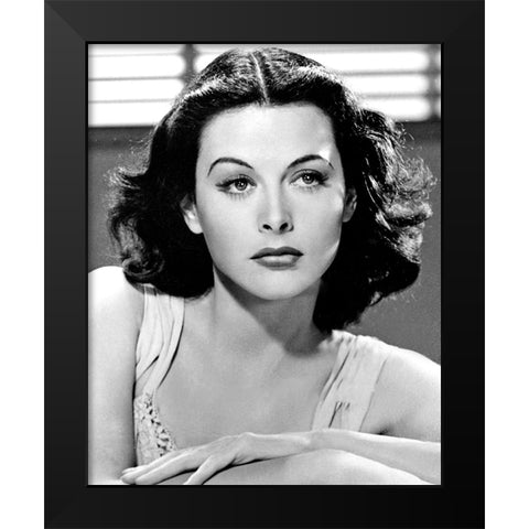 Hedy Lamarr, 1940 Black Modern Wood Framed Art Print by Vintage Hollywood Archive