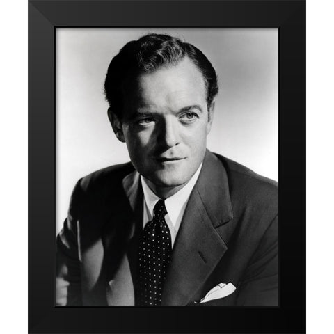 Van Heflin Black Modern Wood Framed Art Print by Vintage Hollywood Archive