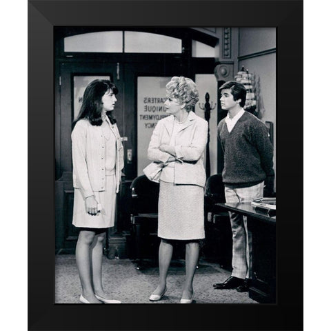 Lucie Arnaz, Lucille Ball and Desi Arnaz Jr., 1968 Black Modern Wood Framed Art Print by Vintage Hollywood Archive