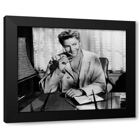 Ingrid Bergman, Spellbound, 1945 Black Modern Wood Framed Art Print with Double Matting by Vintage Hollywood Archive