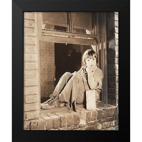 Jackie Coogan Black Modern Wood Framed Art Print by Vintage Hollywood Archive