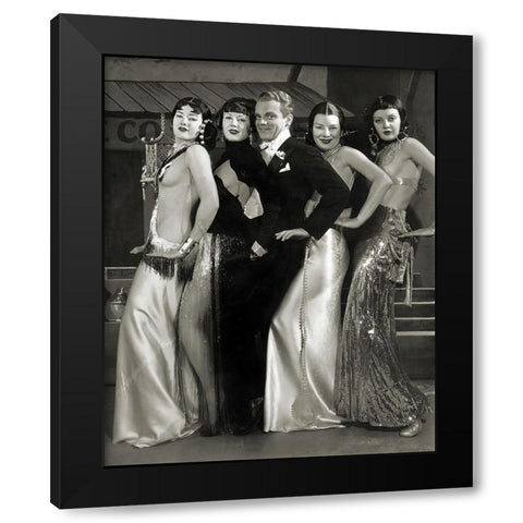 James Cagney, Footlight Parade, 1933 Black Modern Wood Framed Art Print by Vintage Hollywood Archive