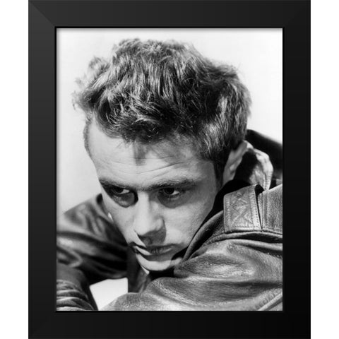 James Dean, 1955 Black Modern Wood Framed Art Print by Vintage Hollywood Archive