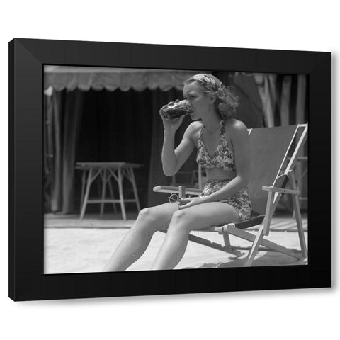 Jane Wyman, 1935 Black Modern Wood Framed Art Print by Vintage Hollywood Archive