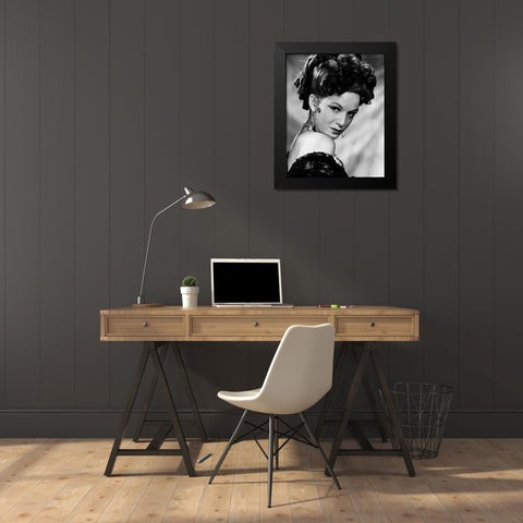 Jean Kent Black Modern Wood Framed Art Print by Vintage Hollywood Archive