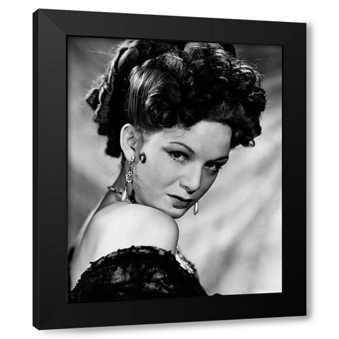 Jean Kent Black Modern Wood Framed Art Print by Vintage Hollywood Archive