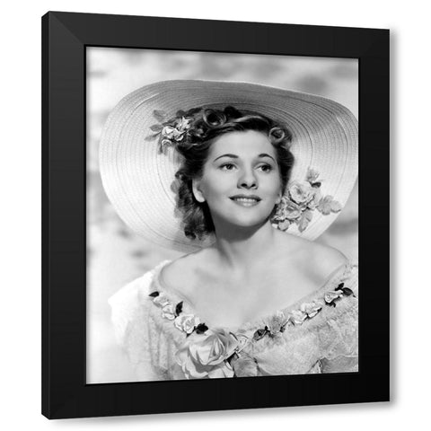 Joan Fontaine, Rebecca, 1940 Black Modern Wood Framed Art Print with Double Matting by Vintage Hollywood Archive