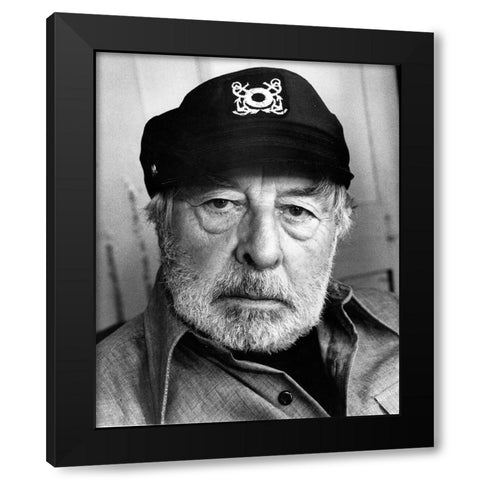 John Houseman, 1980 Black Modern Wood Framed Art Print by Vintage Hollywood Archive