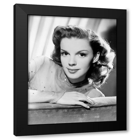 Judy Garland, The Harvey Girls Black Modern Wood Framed Art Print by Vintage Hollywood Archive
