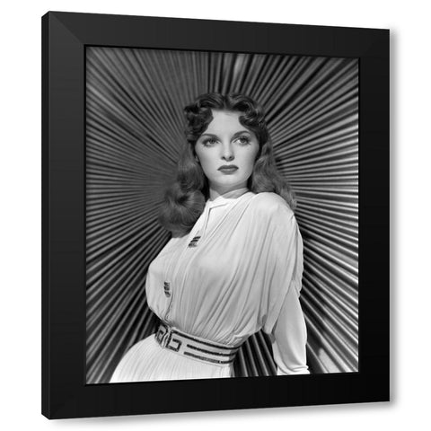 Julie London, 1948 Black Modern Wood Framed Art Print by Vintage Hollywood Archive