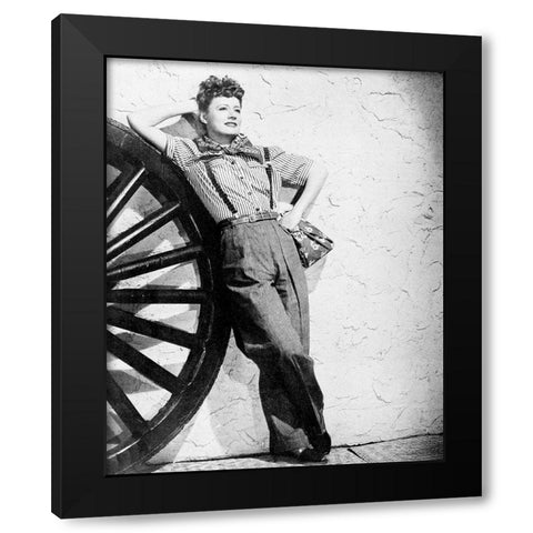 Lady in a Jam Black Modern Wood Framed Art Print with Double Matting by Vintage Hollywood Archive