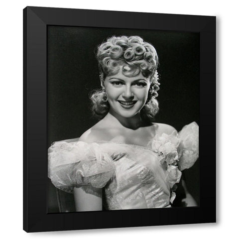 Lana Turner Black Modern Wood Framed Art Print by Vintage Hollywood Archive