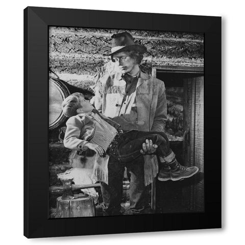 Richard Kiel, Jonathan Provost, Lassie, 1963 Black Modern Wood Framed Art Print by Vintage Hollywood Archive