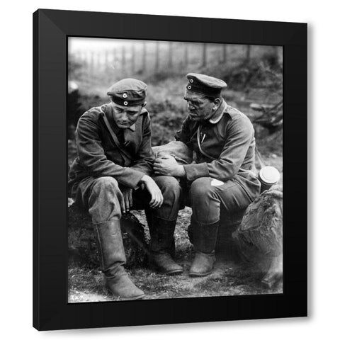 All Quiet on the Western Front Black Modern Wood Framed Art Print with Double Matting by Vintage Hollywood Archive