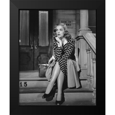 Lizabeth Scott, The Strange Love of Martha Ivers, 1946 Black Modern Wood Framed Art Print by Vintage Hollywood Archive
