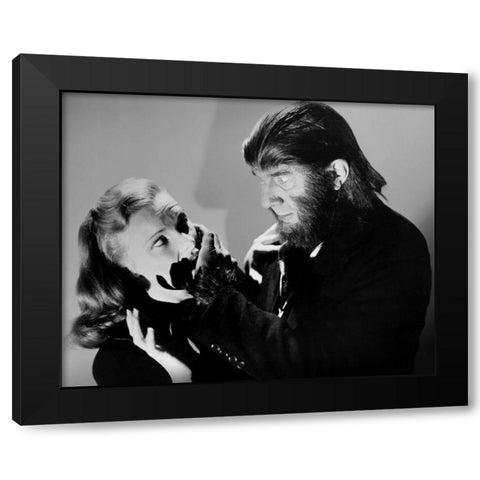 Louise Currie, Bela Lugosi, The Ape Man, 1943 Black Modern Wood Framed Art Print with Double Matting by Vintage Hollywood Archive