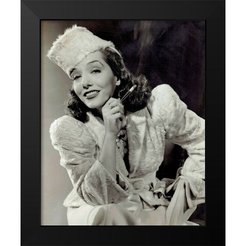 Lupe Velez Black Modern Wood Framed Art Print by Vintage Hollywood Archive