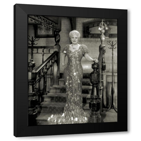 Mae West,Â She Done Him Wrong, 1933 Black Modern Wood Framed Art Print with Double Matting by Vintage Hollywood Archive