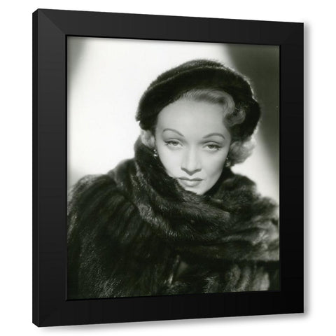 Marlene Dietrich, No Highway in the Sky, 1951 Black Modern Wood Framed Art Print by Vintage Hollywood Archive